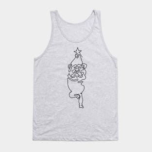 One Line English Buldog Yoga Tank Top